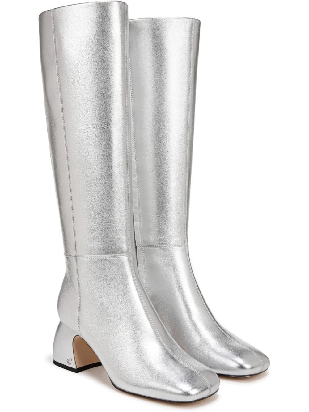 Circus NY by Sam Edelman Women's Oaklyn Knee High Boot Soft Silver 6M